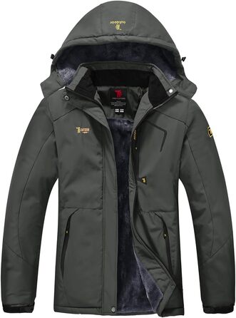 Жіноча зимова куртка YSENTO: водонепроникна, для катання на лижах, софтшелл, флісова, функціональна з капюшоном, темно-сіра