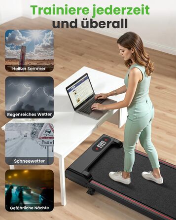 Біговий доріжка HomeFitnessCode з нахилом для дому - Walkpad, електрична, 1-8 км/год, міні, 90 см (чорний)