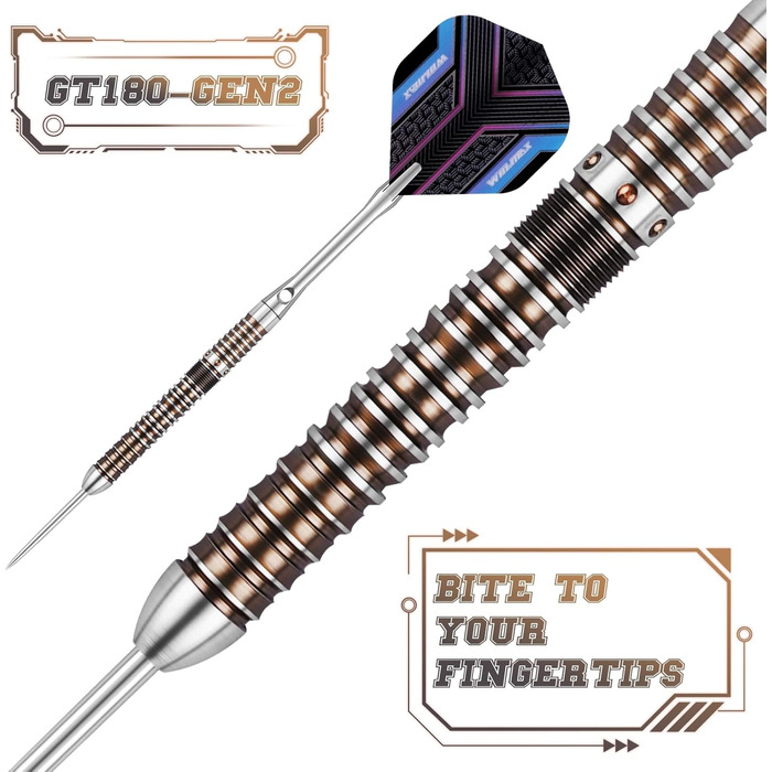 Дарти WIN.MAX Tungsten 90% (3 шт) 18-28г, металеві наконечники, професійні сталеві дротики