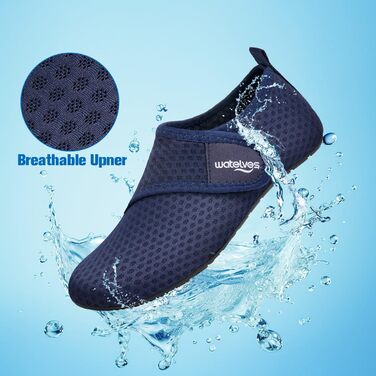 Шкарпетки для плавання WateLves: чоловічі та жіночі, для басейну, пляжу та серфінгу. Швидко сохнуть, дихають, унісекс, 40/41 EU, синій