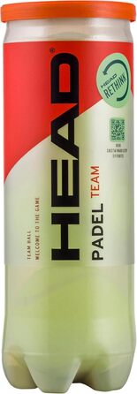 Набір тенісних м'ячів для падел-тенісу HEAD 3B Padel Team (3 шт.) - жовтий колір