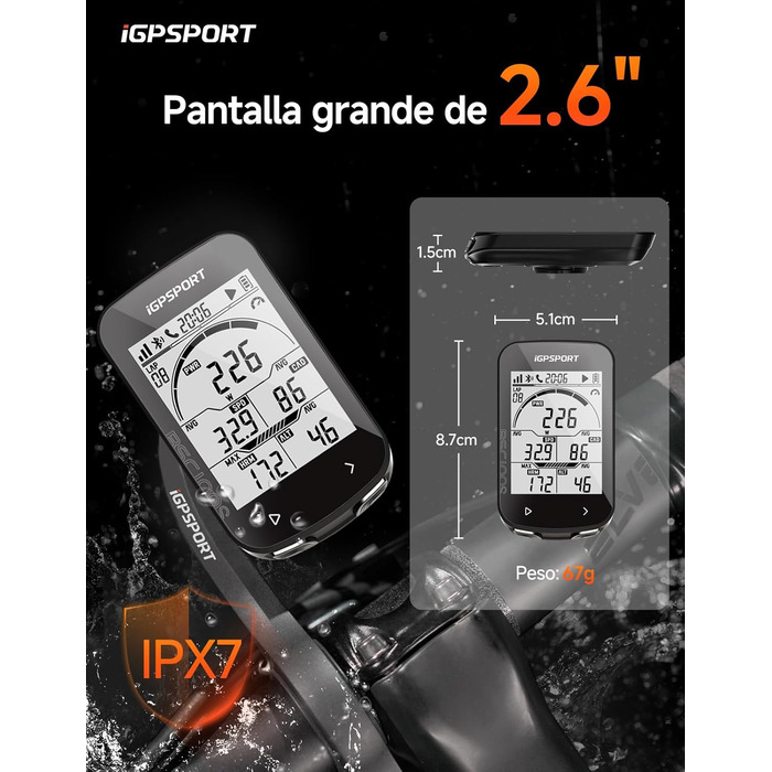 Велокомп'ютер iGPSPORT BSC100S бездротовий, 2.6