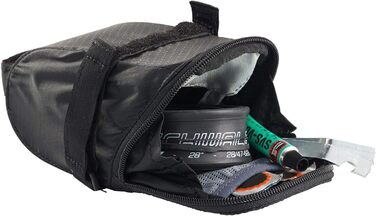 Сумка під сідло для велосипеда VAUDE Race Light XL, чорна, кріплення на липучці, універсальний розмір