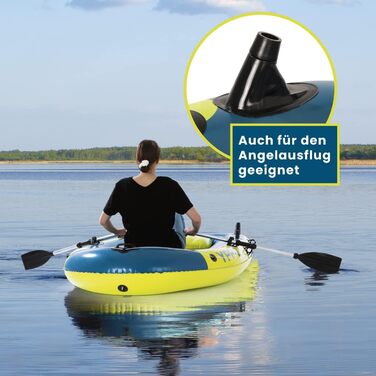 Надувний човен Hoberg YPP-2 для двох осіб | 235x126 см | 265 кг | З аксесуарами