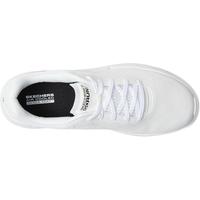 Кросівки Skechers Driven GO Run 7.0 ANGETRIEBEN жіночі, 39 EU, білий текстиль, чорна окантовка