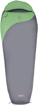 Сплячий мішок Coleman Biker, сірий/зелений, 220 x 80/55 см, для кемпінгу та подорожей