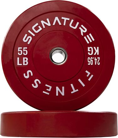 Олімпійський диск Signature Fitness 25 кг, сталева втулка, 5,1 см, кольоровий