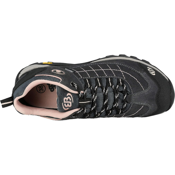 Жіночі трекінгові півчеревики Brütting Mount Crillon Low, сірий/рожевий, 38 EU