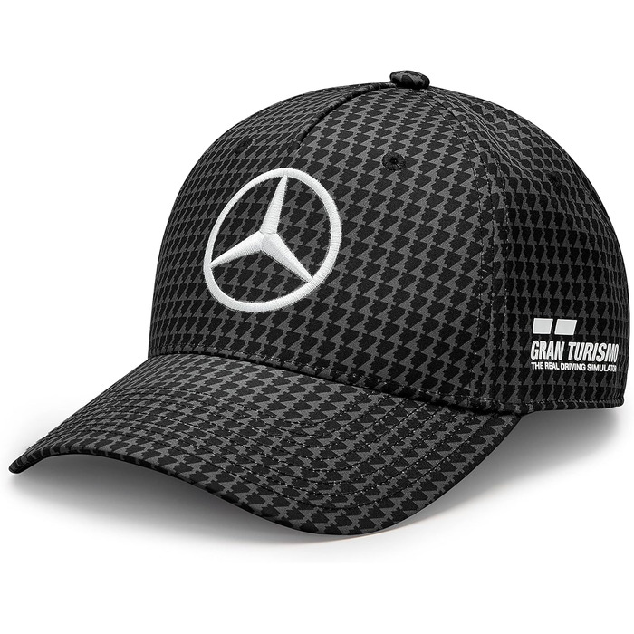Кепка Mercedes AMG Petronas Formula One Team 2023 Lewis Hamilton Collection, чорна, універсальний розмір