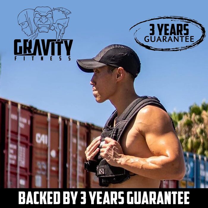 Обважнювальний жилет Gravity Fitness 15-20 кг, регульований, для калістеніки, кросфіту, силових тренувань, домашнього та комерційного використання