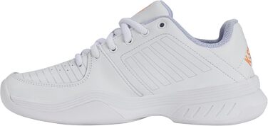 Кросівки для тенісу K-Swiss Court Express Carpet - унісекс, білі, персикові, розмір 33.5 EU