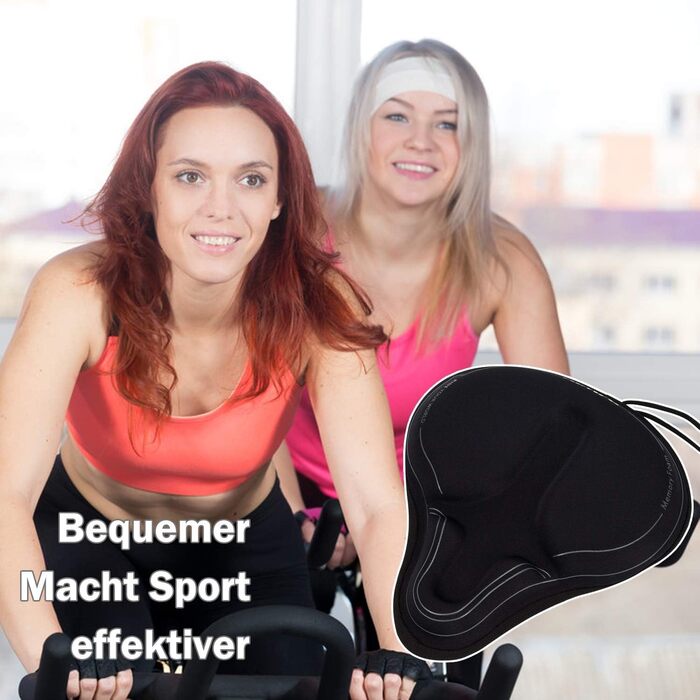 Покриття на сидіння велосипедного крісла Daway з силіконовим гелем та піною Memory Foam - XL/L/M/S, 30 x 27 см, чорний