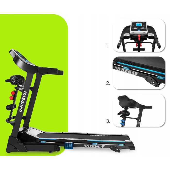 Електрична бігова доріжка Urbogym V650M, до 140 кг