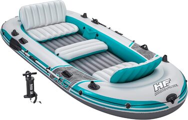 Надувний човен Bestway Hydro-Force Adventure Elite X5, 5-місний, з насосом, веслами, сидіннями, сумкою для речей та чохлом