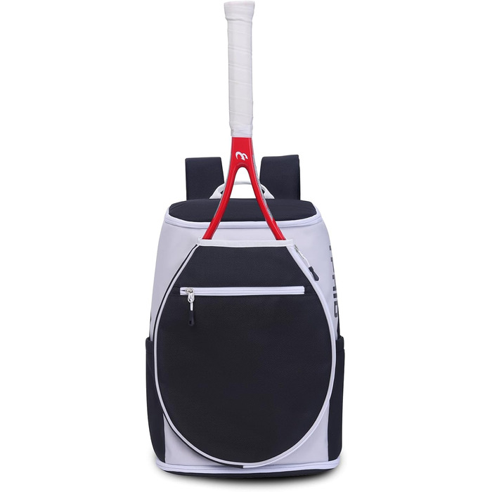 Рюкзак для тенісу Team Tennis Racket Bag: спортивний рюкзак для ракет, взуття та аксесуарів для тенісу, бадмінтону та піклболу (Weiss/Opulenter Garten)