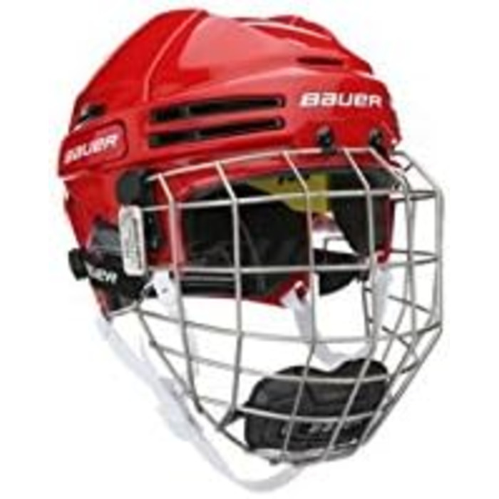 Хокейний шолом Bauer RE-AKT 75 Combo, червоний, розмір L