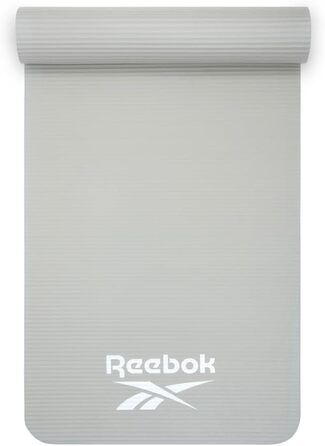 Килимок для фітнесу Reebok, нековзний, натуральна гума, 7/10/15 мм, різні кольори, для тренувань вдома і в залі