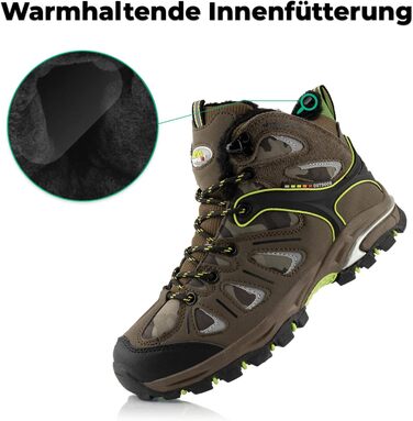 Теплі трекінгові черевики для жінок та чоловіків, хакі, камуфляж, розмір 36 EU