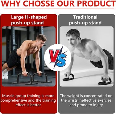 Паралелетки для віджимань Calisthenics, стійки для віджимань, чорні. Макс. вага 300 кг