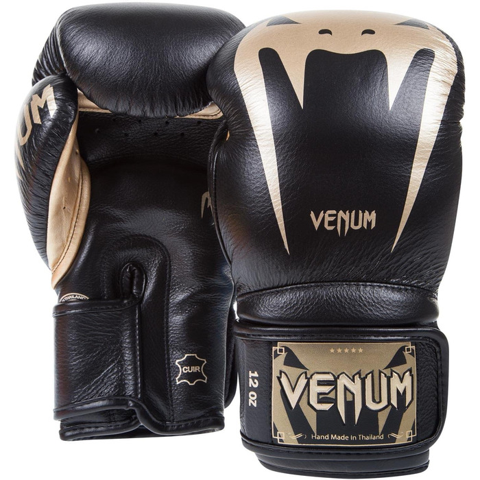 Боксерські рукавички Venum Giant 3.0 для муай-тай та кікбоксингу, 16oz, чорні