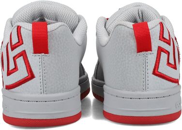 Кросівки для скейтбордингу DC Court Graffik для хлопчиків (13.5 Little Kid, сірий/червоний)