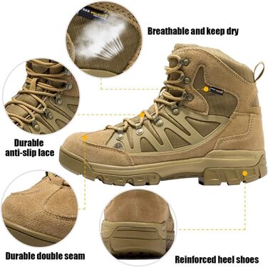 Черевики тактичні чоловічі FREE SOLDIER, чорне шкіряне взуття, 39 EU