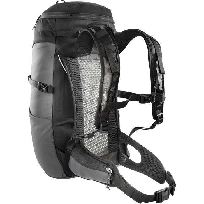 Рюкзак Tatonka Hike Pack 32 л з вентиляцією спини та дощовиком, легкий туристичний рюкзак для походів, чорний/сірий