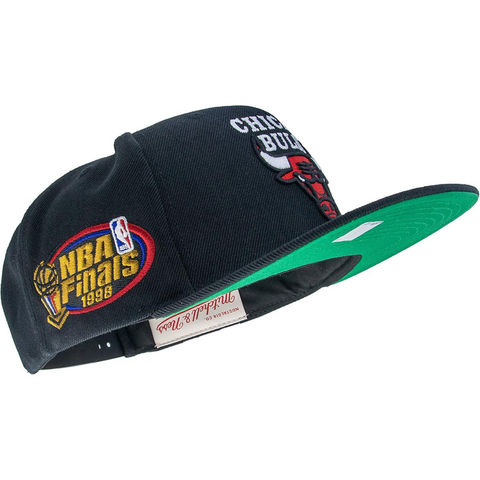 Кепка Mitchell & Ness NBA Top Spot Snapback Chicago Bulls, чорний колір, універсальний розмір