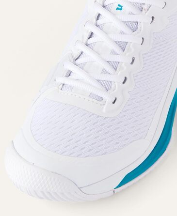 Тенісне взуття Wilson Rush Pro 4.5 Oz для чоловіків, розмір 46 2/3 EU, білий/білий/Atomic Blue