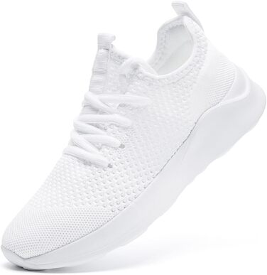 Чоловічі кросівки для спорту, тенісу, ходьби та бігу. Модельні, легкі, дихаючі фітнес-кросівки для залу та джогінгу, розмір 43 EU, білі
