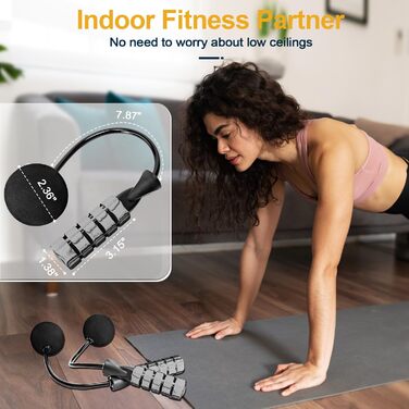 Стрибувальна скакалка Coniflor 2-в-1 для жінок, чоловіків та дітей - без перекручування, з підшипниками та зручними ручками для швидких фітнес-тренувань (Сірий)