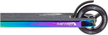 Трюковий самокат Longway Metro 79 см для парку, чорний/неохром, з наклейкою Fantic26