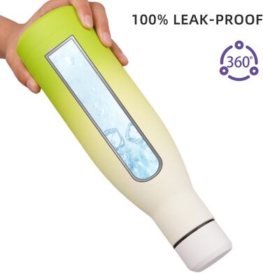 Термос-пляшка BJPKPK 500 мл з нержавіючої сталі, чорно-червоний колір. Зручна, багаторазова, для гарячих та холодних напоїв, придатна для миття в посудомийній машині.