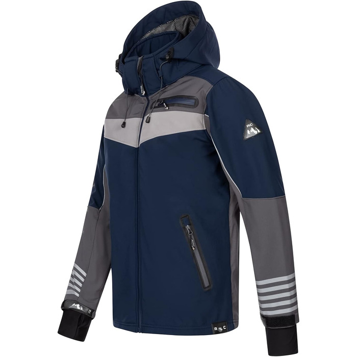 Чоловіча куртка Softshell Rock Creek Outdoor H-288, темно-синя, розмір S