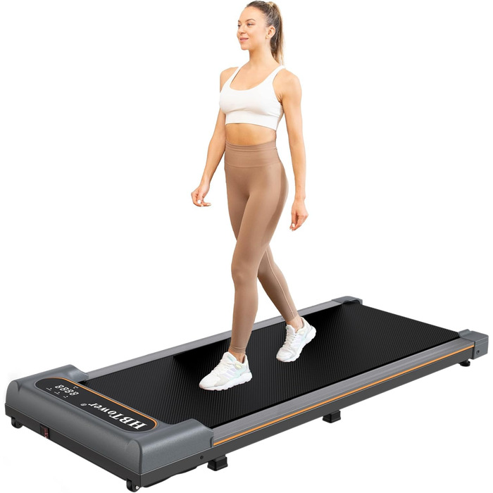 Walking Pad HBTower: Складаний біговий доріжки 2-в-1 для дому та офісу з LED дисплеєм та пультом керування