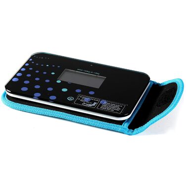 Міні вага для ванної NewlineNY Auto Step On, дорожня, 5.25x8.5', компактна електронна вага для подорожей Trendy Wave