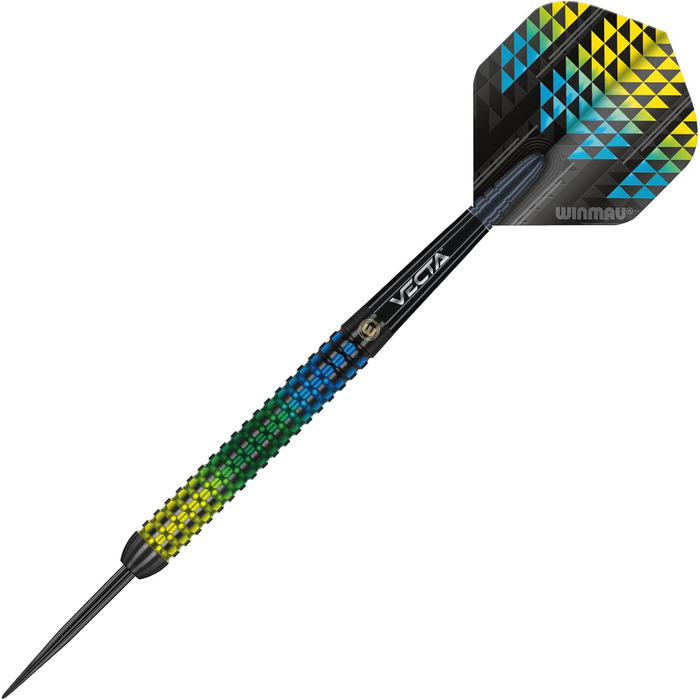 Дротики для дартсу WINMAU Firestorm, професійні, вольфрамові, 23 г, з оперенням і стержнями, стілтіп