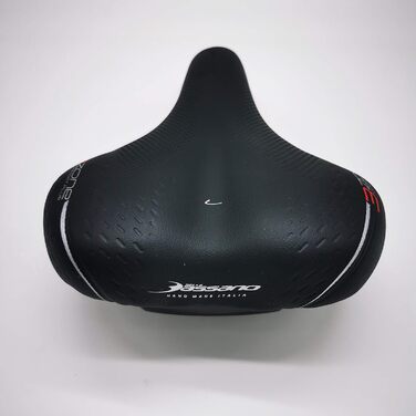 Сідло Selle Bassano Volare L Comfort Plus для жіночого міського/трекінгового велосипеда, 3 зони, чорне