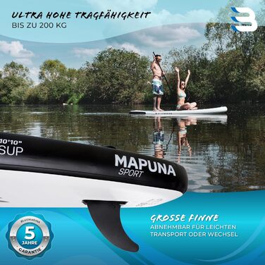 Надувна SUP дошка Bluemarina Mapuna 330x76x16 см - до 200 кг | 5 років гарантії