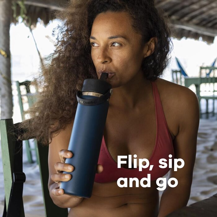 Термос Hydro Flask 680 мл з широкою кришкою та трубочкою Moonshadow