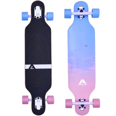 Лонгборд Apollo Komplettboard Drop Through Freeride Cruiser з підшипниками ABEC 7 (Galoa)