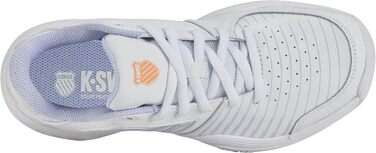 Кросівки для тенісу K-Swiss Court Express Carpet - унісекс, білі, персикові, розмір 33.5 EU