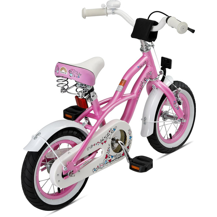 Дитячий велосипед BIKESTAR Cruiser 12 дюймів для дівчаток від 3 років