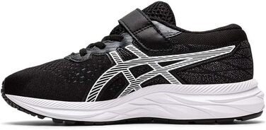 Дитячі кросівки для бігу ASICS Pre Excite 7 PS, чорно-білі, розмір EU 30
