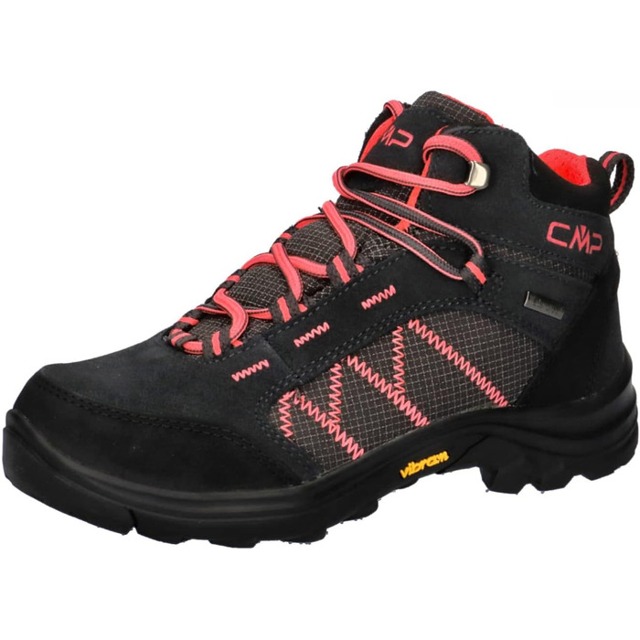 Дитячі трекінгові черевики CMP Thiamat Mid 2.0 WP (37 EU, сірий, рожевий)