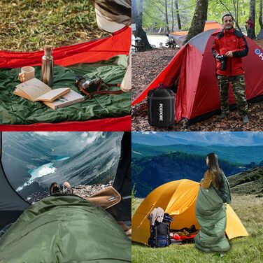 Спальний мішок XXL для дорослих, 3-4 сезони, фланель, кемпінг, зимовий, 230x90 см