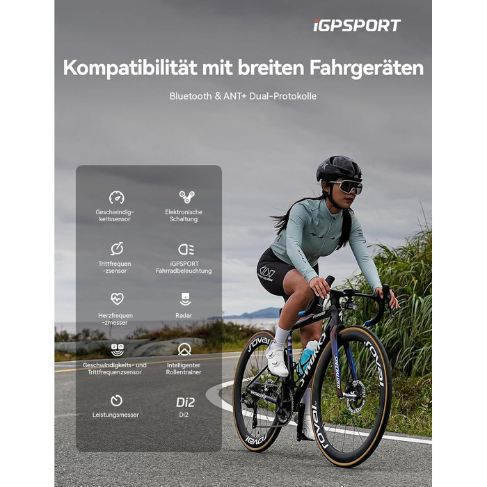 Велокомп'ютер бездротовий GPS iGPSPORT BSC200S з навігацією та Bluetooth