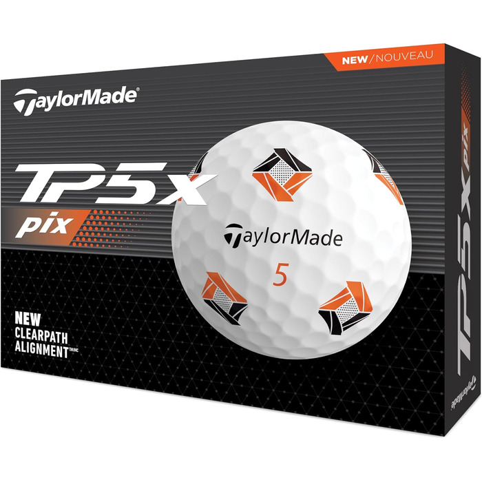Гольф-м'ячі TaylorMade TP5 універсальні, преміум-класу