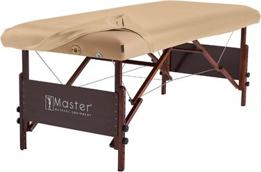 Комплект постільної білизни для масажного столу Master Massage, штучна шкіра, чорний колір, стандартний розмір