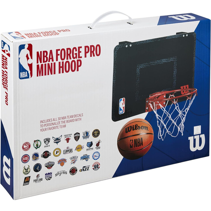 Міні-баскетбольне кільце Wilson NBA для дорослих, чорне, універсальний розмір